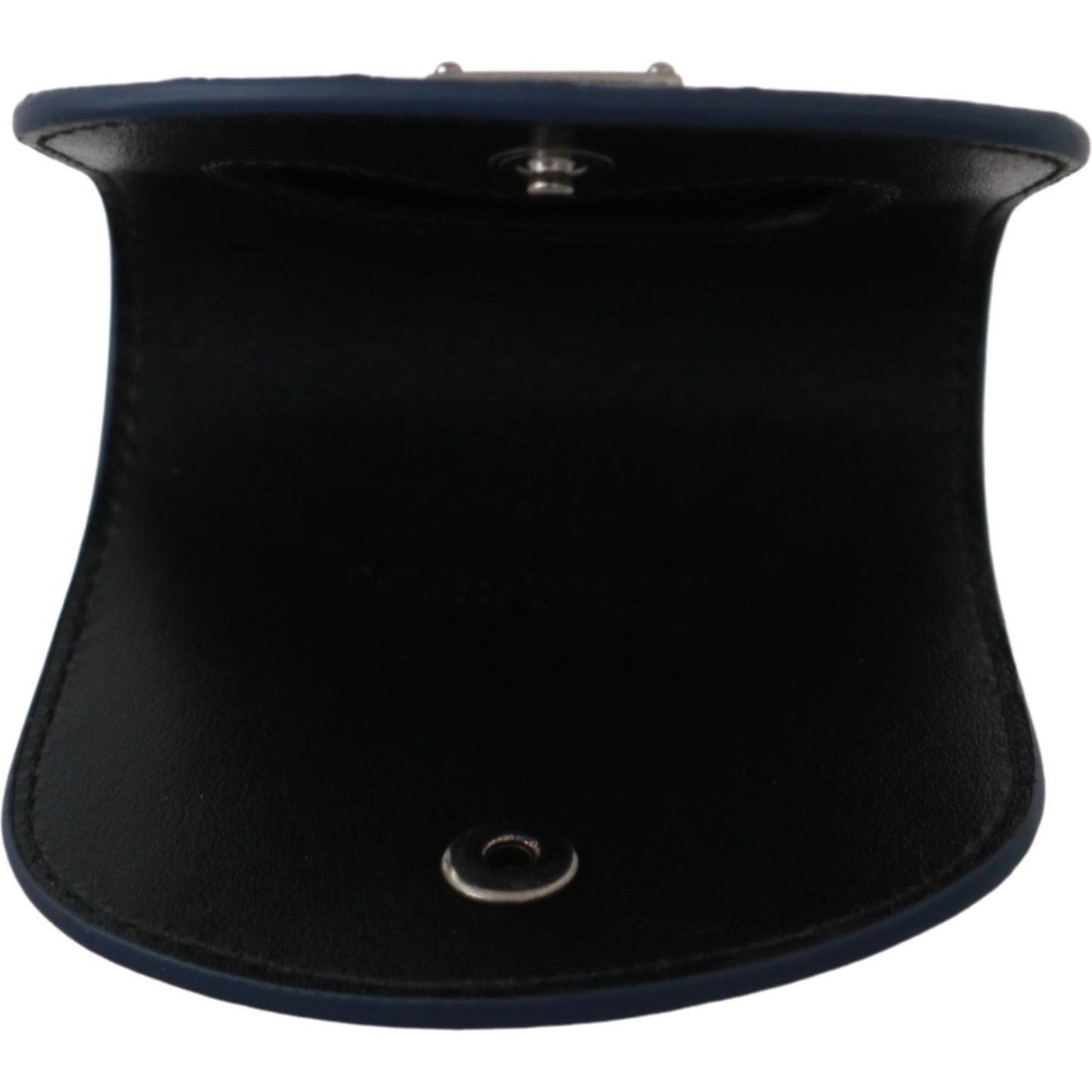 Dolce & Gabbana Blue Holder Pocket Wallet Blue Exotic Skin Condom Case Condom Case