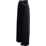 Dolce & Gabbana Dark Blue Crystal Embellished Flare Jeans PAN72287 - 46