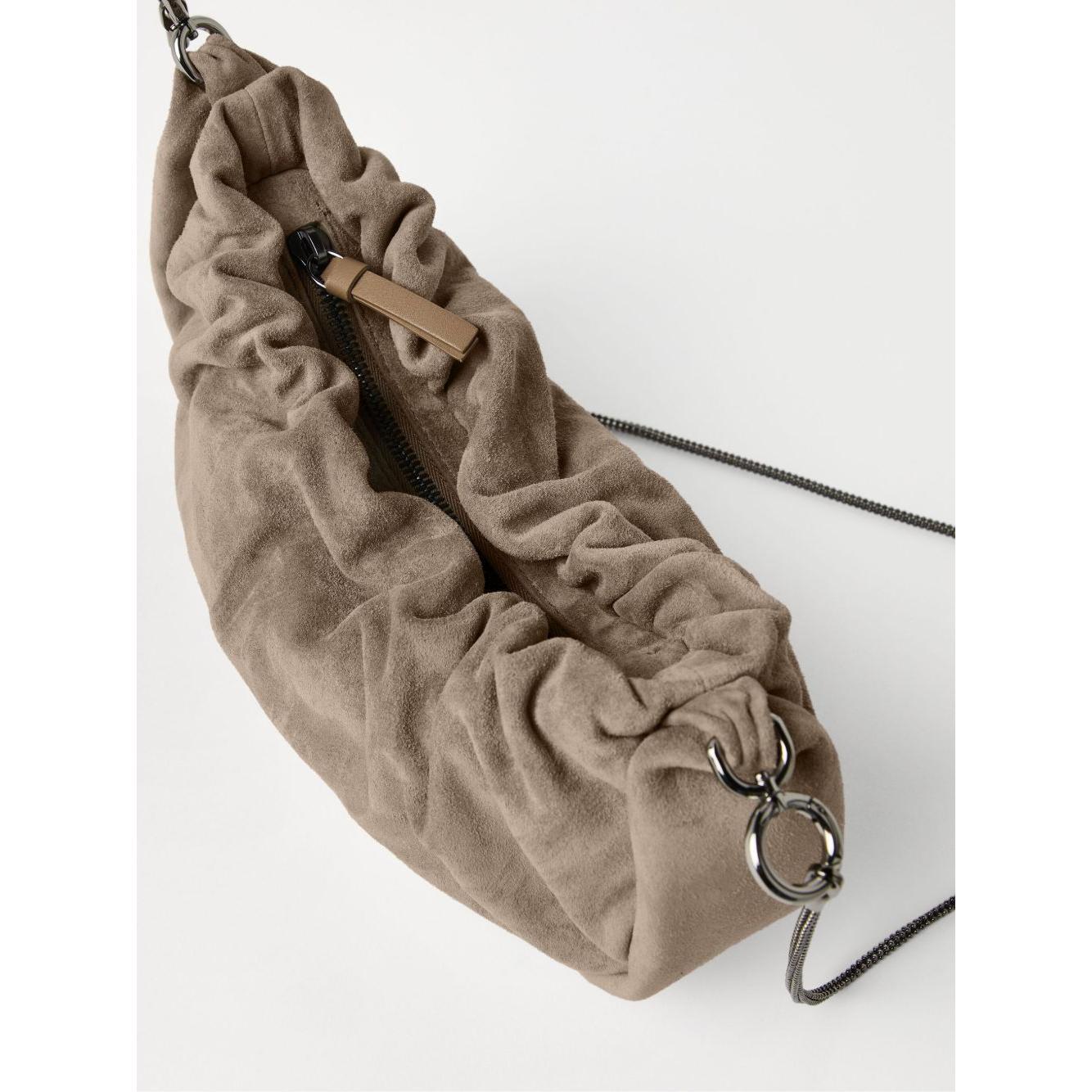 Brunello Cucinelli Suede Brioche Hobo bag MBHID2666C2657-P25