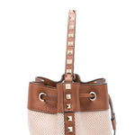 Valentino Garavani Rockstud canvas bucket bag WB0R11QCERDV-P25