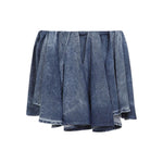 Diesel Asymmetric Mini Skirt in Blue A196870CMBP01-P25