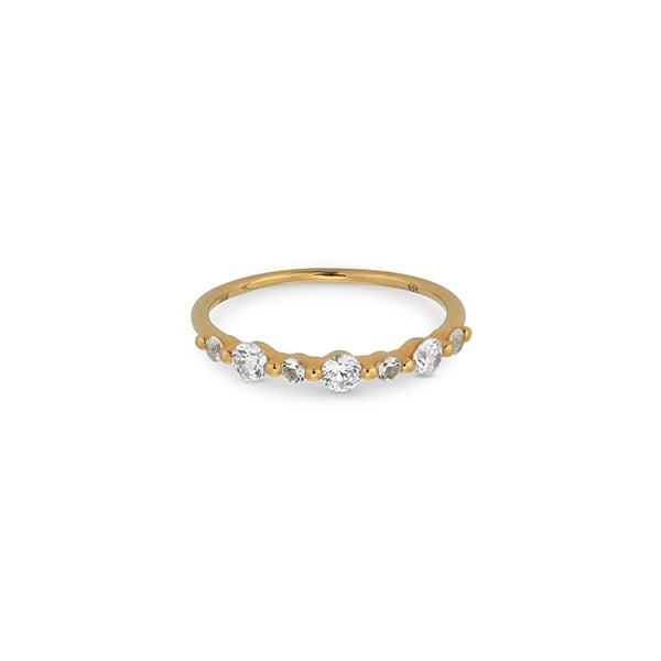 24KAE JEWELS JEWELRY Mod. 12456Y/56 gold ring with diamonds