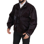 Dolce & Gabbana Elegant Bordeaux Collared Jacket Dolce & Gabbana Black