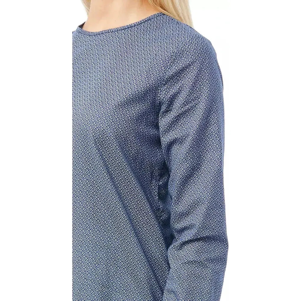 Bagutta Blue Cotton Women Blouse BA-21028-L