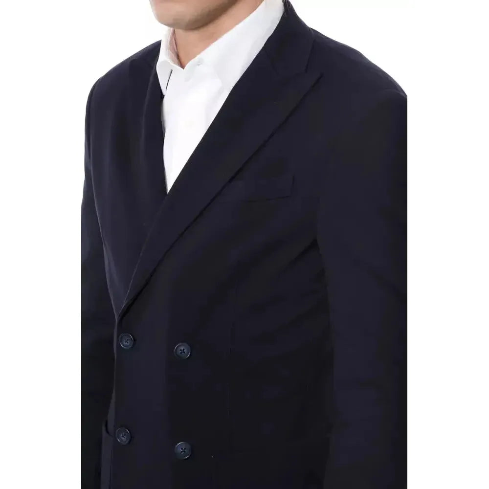 Verri Blue Viscose Men Blazer VE-18300-IT50 | L