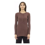 Alpha Studio Brown Viscose Women Sweater AL-23530-IT42|M