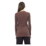 Alpha Studio Brown Viscose Women Sweater AL-23530-IT42|M