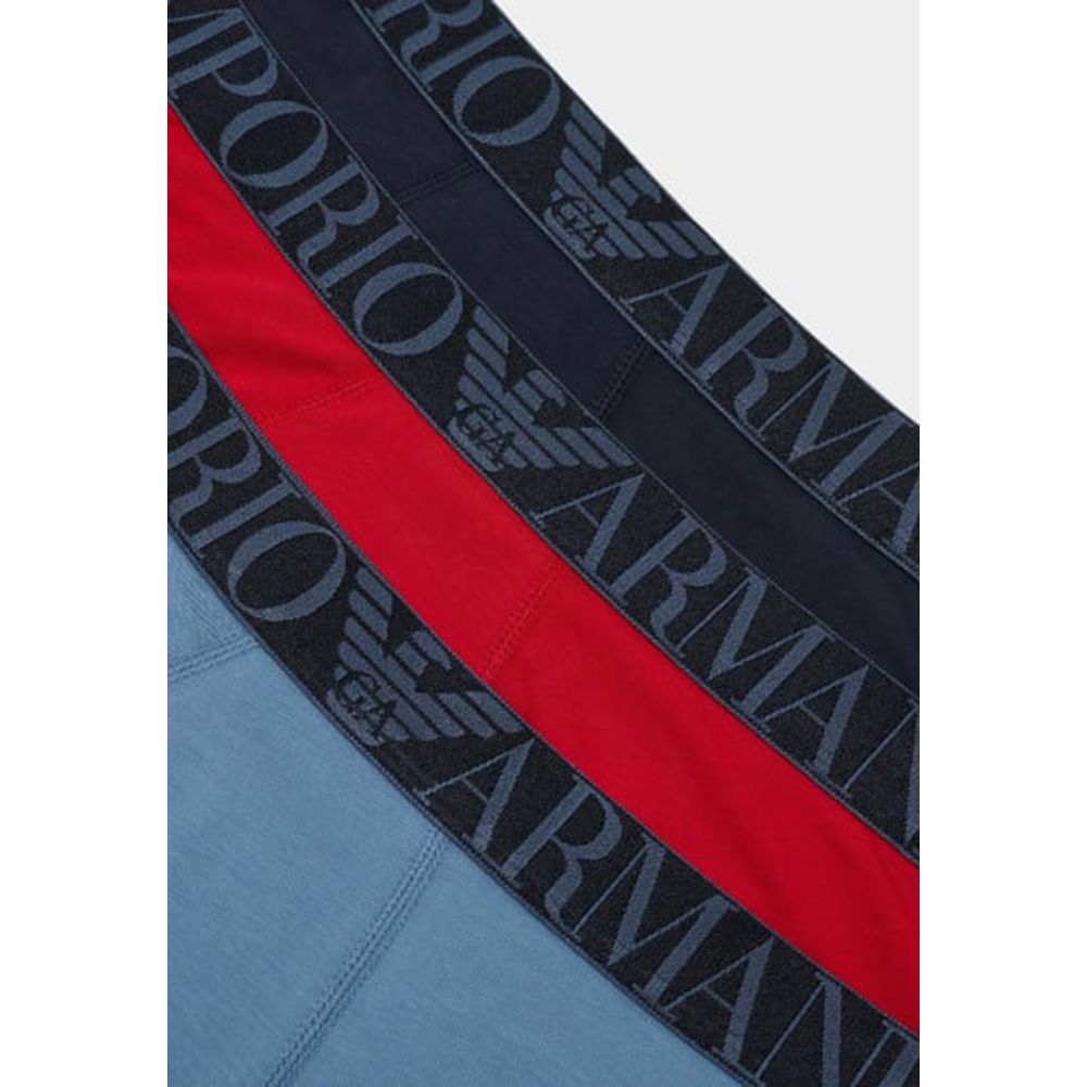 Emporio Armani Underwear Blue Cotton Briefs