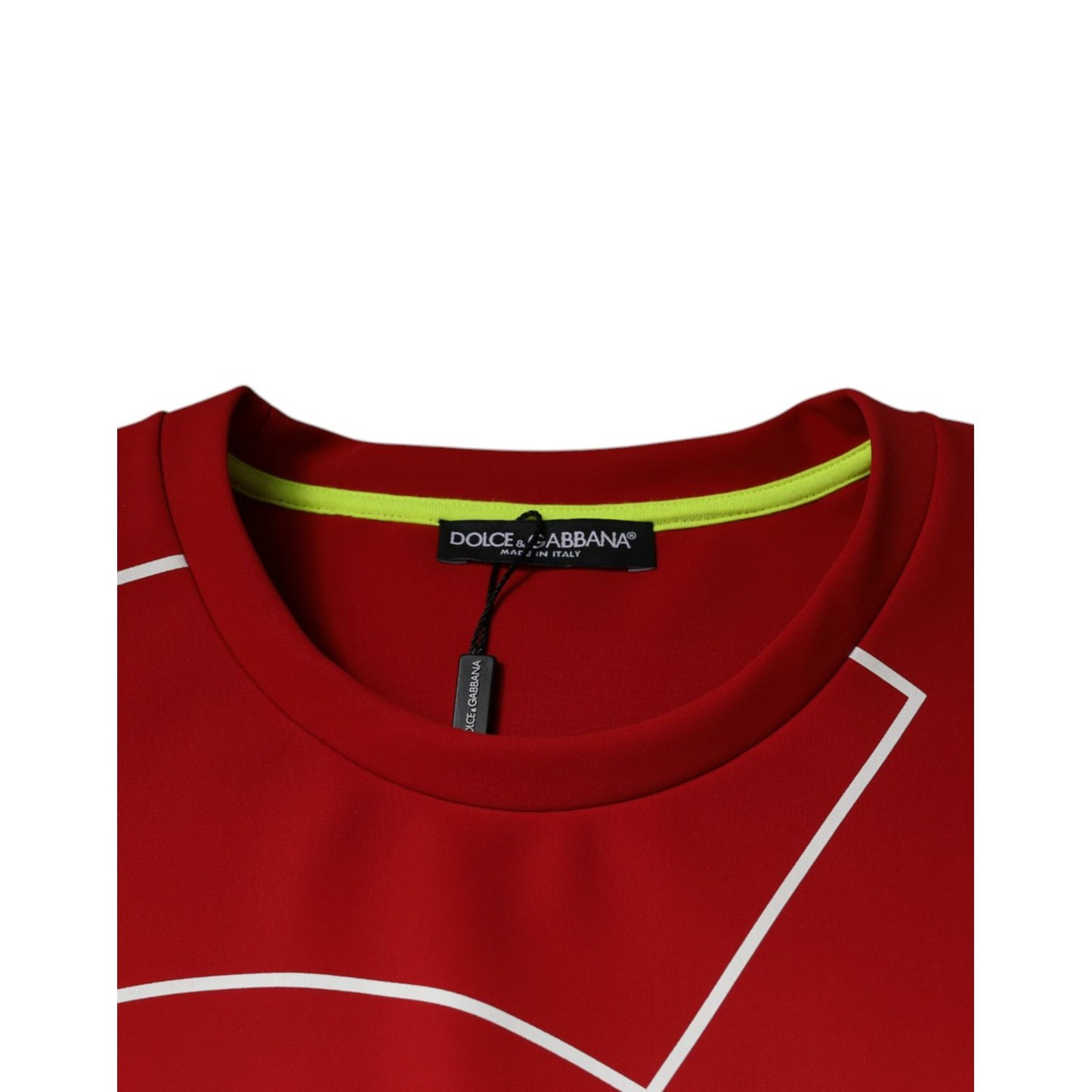 Dolce & Gabbana Multicolor Logo Cotton Men Crew Neck T-shirt