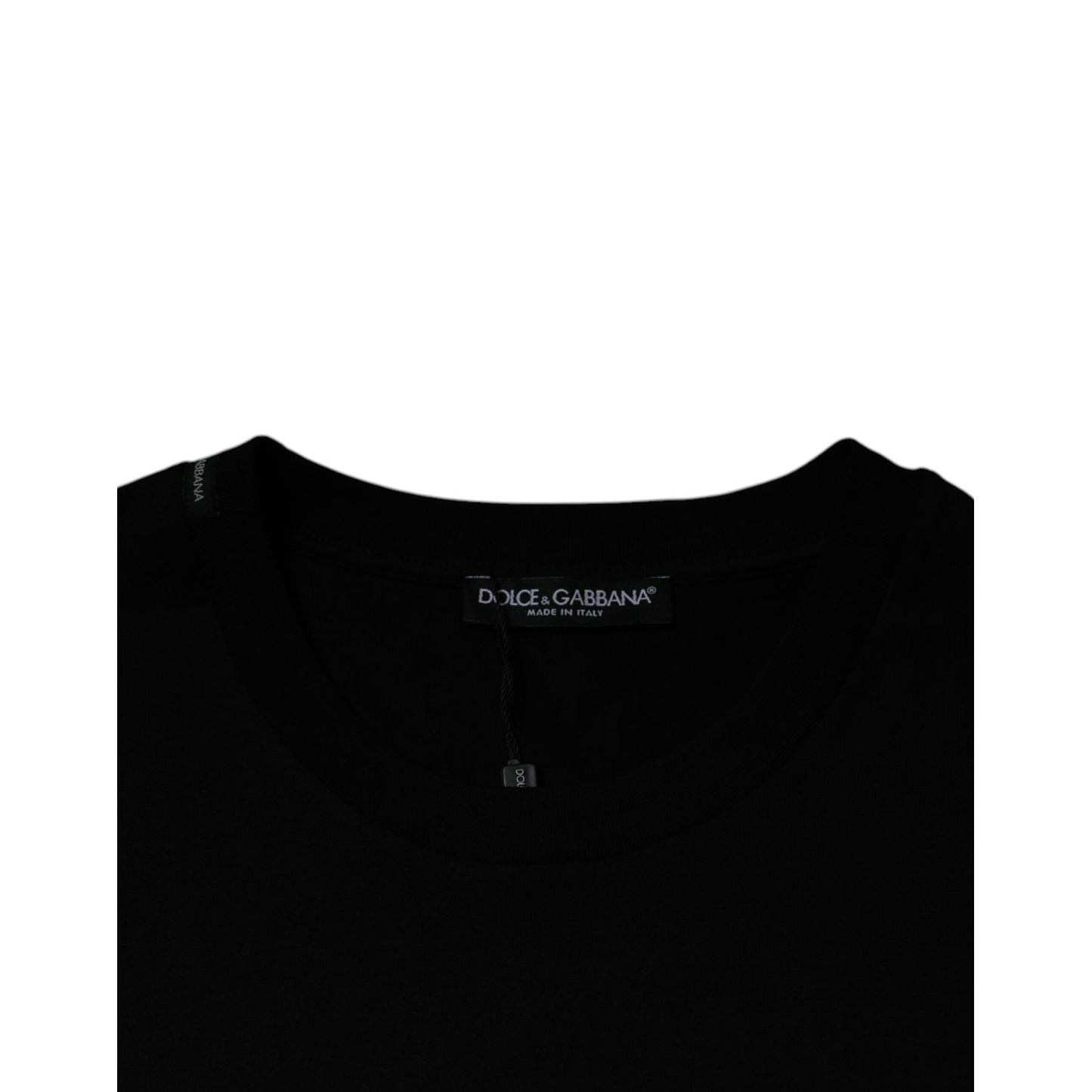 Dolce & Gabbana Black Crew Neck Short Sleeve T-shirt