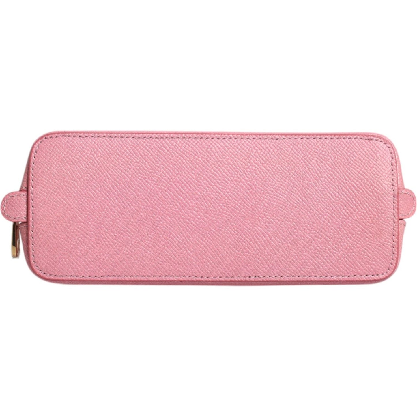 Dolce & Gabbana Pink Leather DG Logo Zip Around Hand Purse Pouch Wallet BAG4254