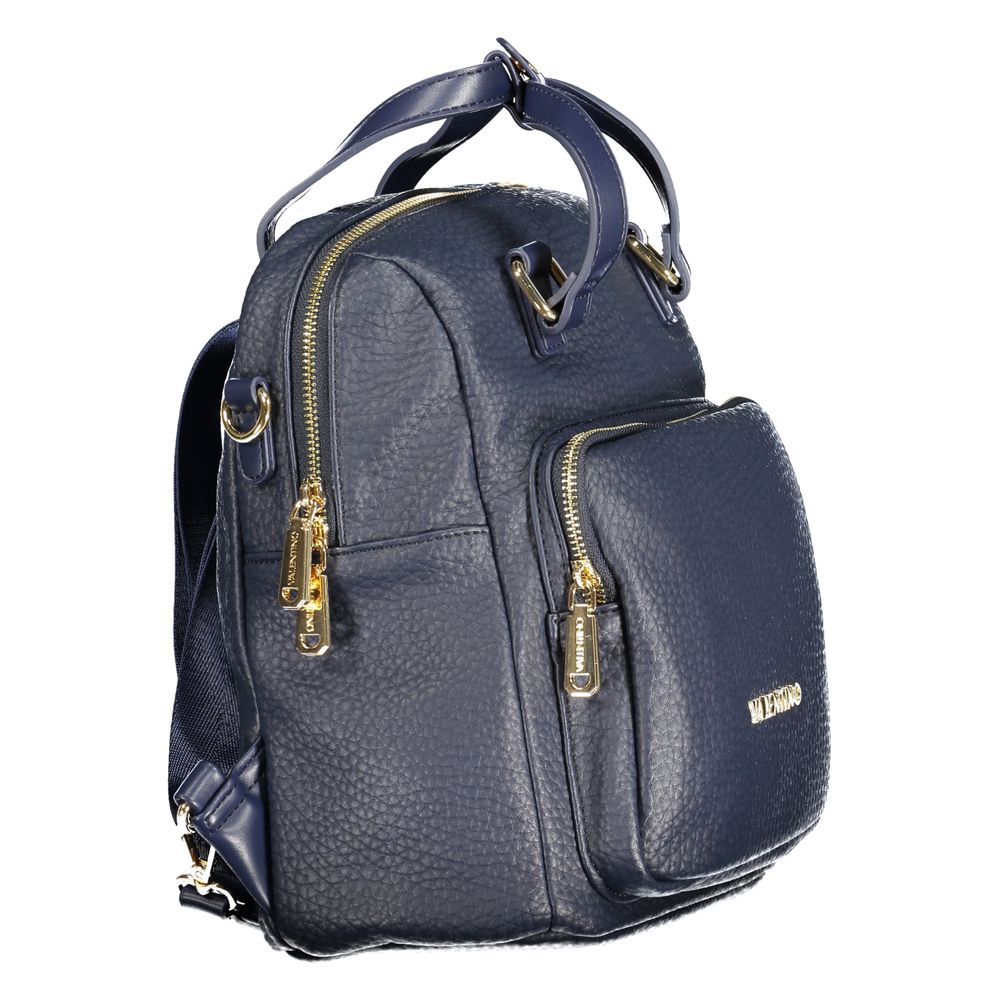 Mario Valentino Blue Polyethylene Backpack