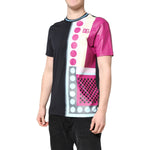 Dolce & Gabbana Multicolor Printed Logo Short Sleeve T-shirt TSH90322-50