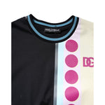 Dolce & Gabbana Multicolor Printed Logo Short Sleeve T-shirt TSH90322-50