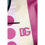 Dolce & Gabbana Multicolor Printed Logo Short Sleeve T-shirt TSH90322-50