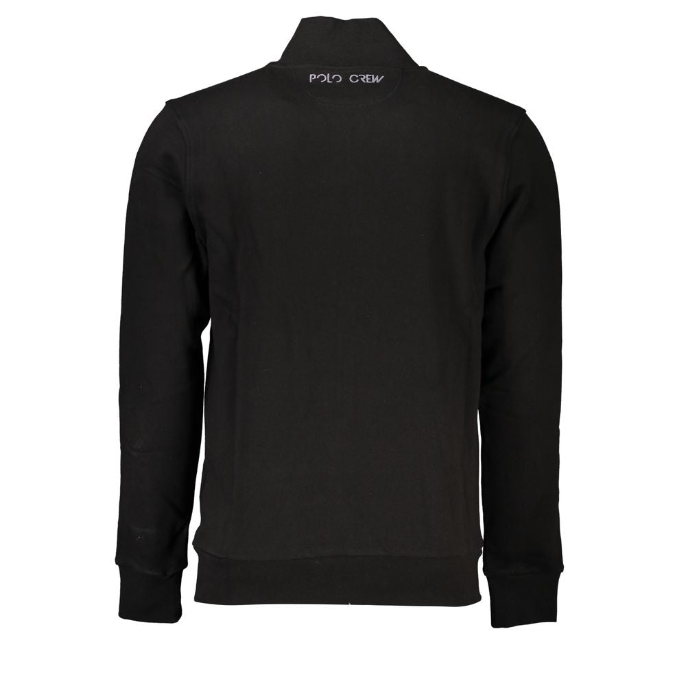 La Martina Black Cotton Sweatshirt