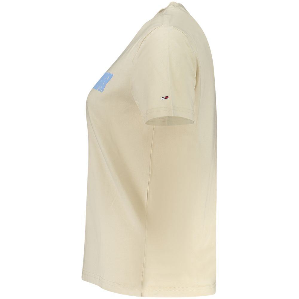 Tommy Hilfiger Beige Cotton T-Shirt