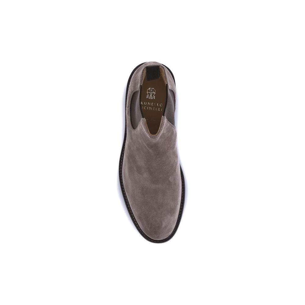 Brunello Cucinelli Suede Ankle Boots BR-MZUPEAE818C2637-EU40/US7