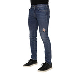Dolce & Gabbana Blue Washed Skinny Cotton Tattered Denim Jeans PAN76356-46