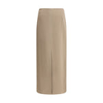 Brunello Cucinelli Satin midi Skirt BR-MPH38G3882C9609-IT44 | L