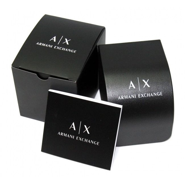 Official packaging for ARMANI EXCHANGE Mod. AX1870 wristwatch with box and branding.