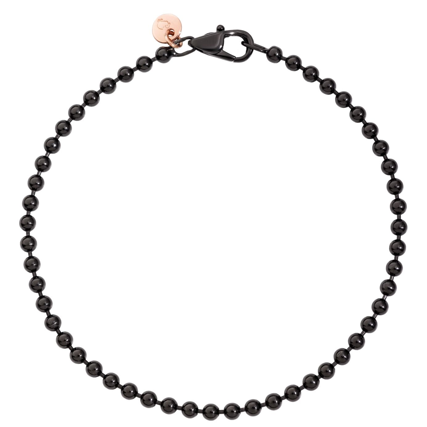BRACCIALI DODO MOD. DBB7008EVERYPVDMXL bracelet with black beads and clasp