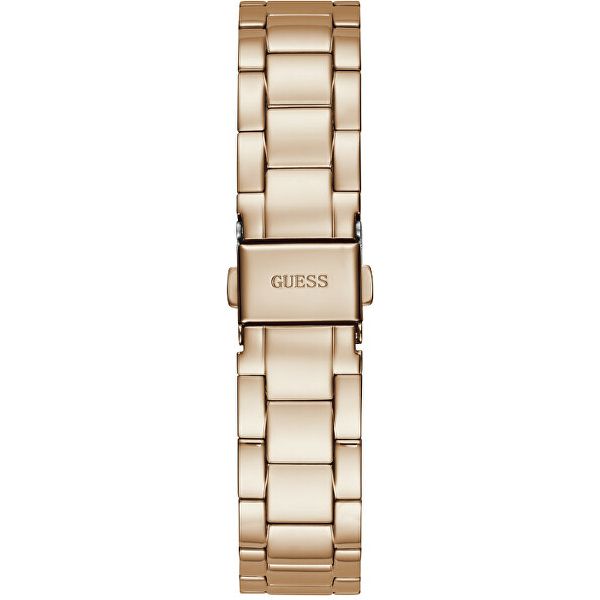 GUESS Mod. GW0307L3 silver 925 quartz analog women's watch with calendar, official box, and 3 ATM water resistance, 36 mm case