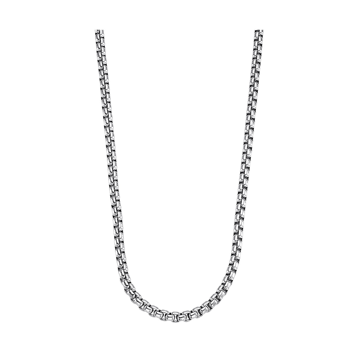 Silver chain necklace, LOTUS JEWELS JEWELRY Mod. LS2298-1/1, elegant jewelry piece.