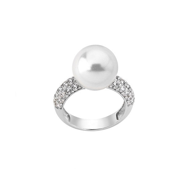 MAJORICA JEWELRY Mod. 15598.01.2.913.010.1 pearl and diamond ring