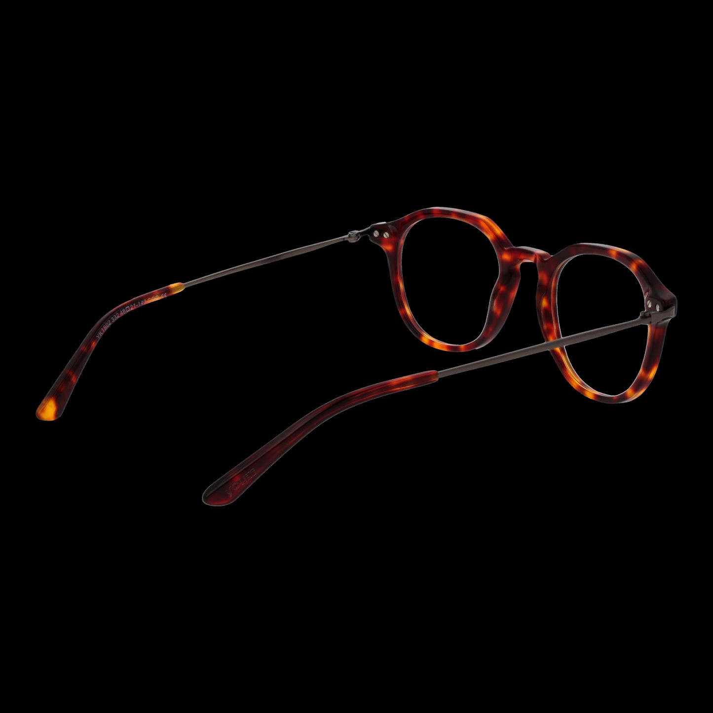 Side view of SIGNATURE MOD. YK1802 332 glasses for gentlemen, featuring a tortoiseshell frame.