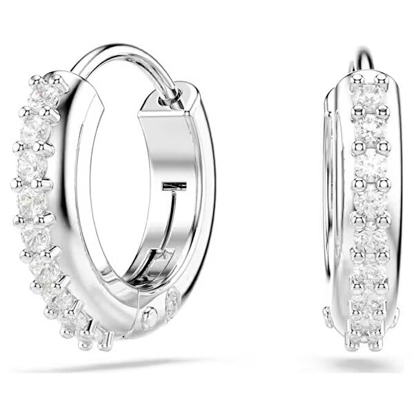 SWAROVSKI Mod. 5690670 elegant crystal hoop earrings