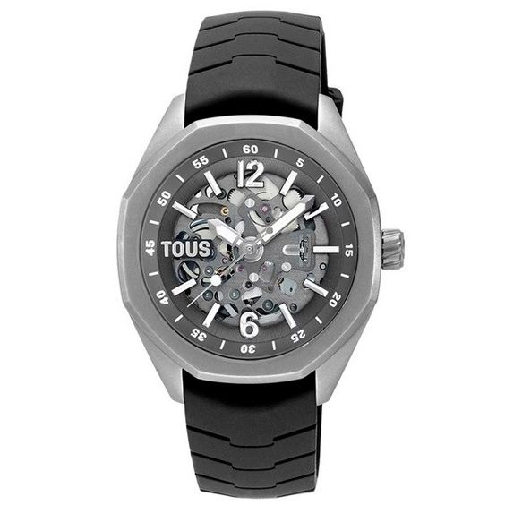 TOUS WATCHES Mod. 3000138500 featuring a sleek analog display and black rubber strap.