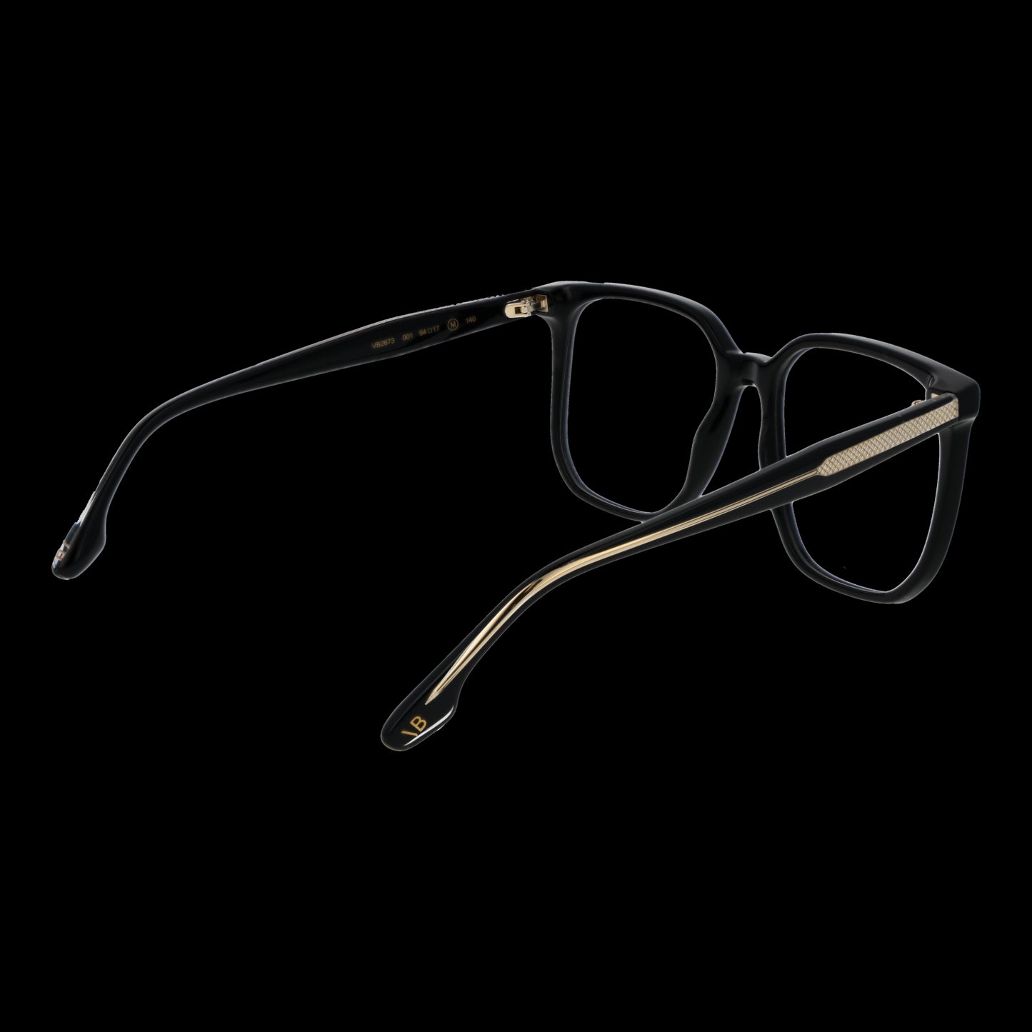 VICTORIA BECKHAM MOD. VB2673 54001 lady eyeglasses in black and gold accents, elegant design for women