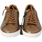 Dolce & Gabbana Golden Metallic Leather Sneakers Dolce & Gabbana Sienna