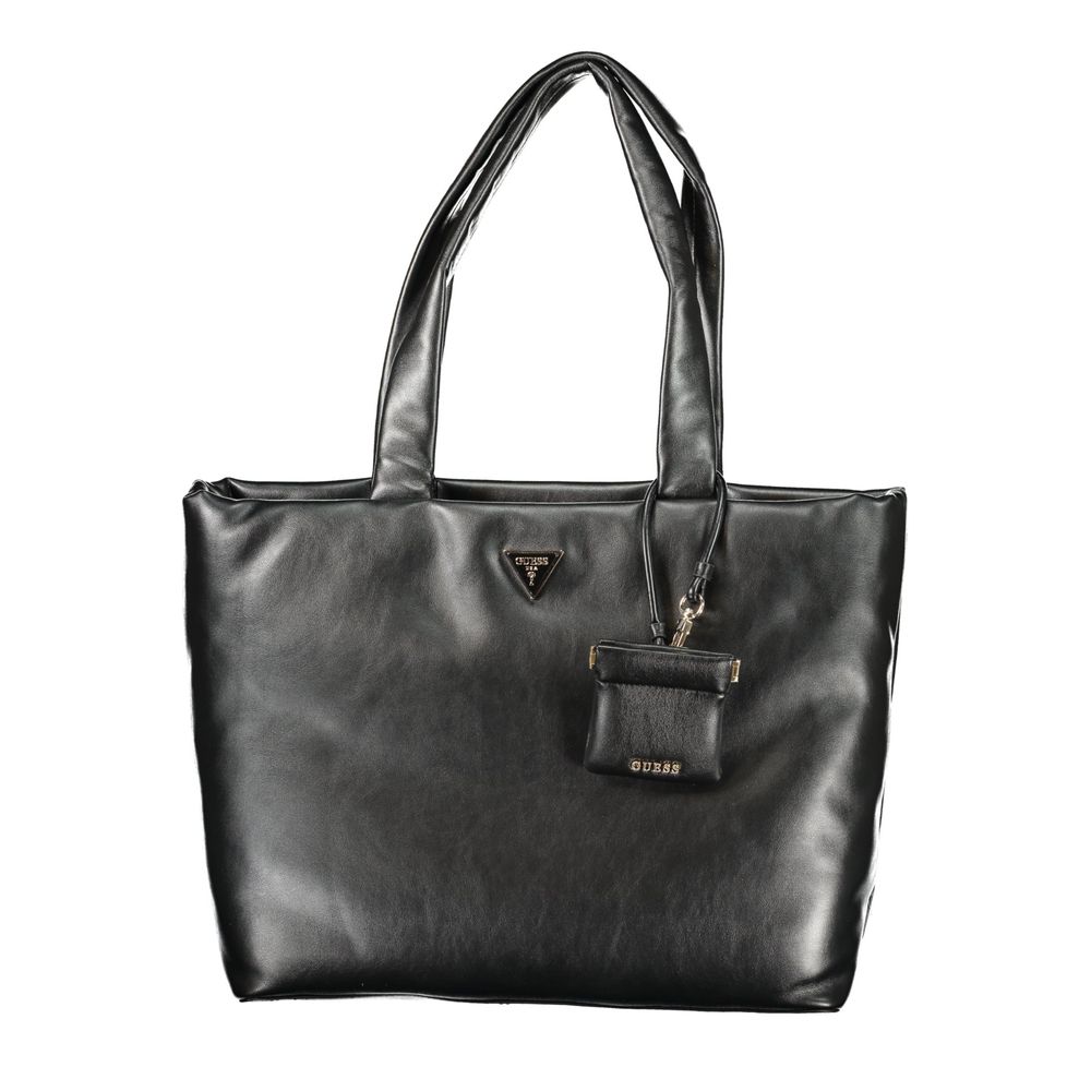 Guess Jeans Black Polyurethane Women's Handbag 1728,67403481248,Bags,Black,Guess Jeans,Handbags - Bags,New with tags,Women