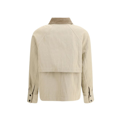 Brunello Cucinelli Beige Cotton Coat1728,72470364320,Beige,Brunello Cucinelli,Clothing,Coats - Jackets & Coats - Clothing,IT44 | L,Jackets & Coats - Clothing,New with tags,Women