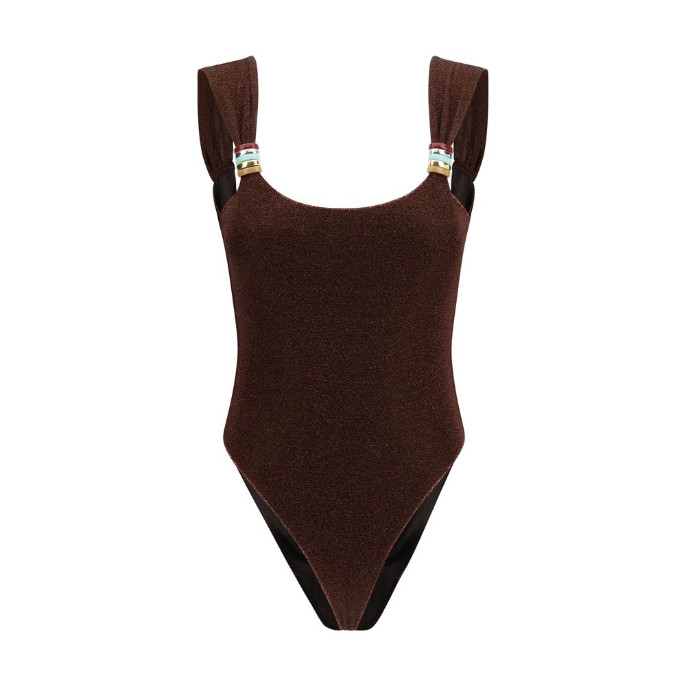 Oséree Brown Polyamide One-Piece Swimsuit1728,72470364320,Brown,Clothing,M,New with tags,One-Piece Swimsuits - Swimwear - Clothing,Oséree,S,Swimwear - Clothing,Women