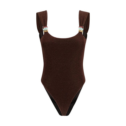 Oséree Brown Polyamide One-Piece Swimsuit1728,72470364320,Brown,Clothing,M,New with tags,One-Piece Swimsuits - Swimwear - Clothing,Oséree,S,Swimwear - Clothing,Women