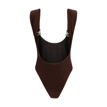 Oséree Brown Polyamide One-Piece Swimsuit1728,72470364320,Brown,Clothing,M,New with tags,One-Piece Swimsuits - Swimwear - Clothing,Oséree,S,Swimwear - Clothing,Women
