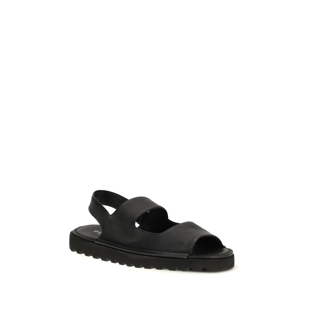 Marsell Black Calf Leather Bos Taurus Flat Sandals 1728,72470364320,Black,EU39/US6,EU40/US7,EU42/US9,EU43/US10,EU44/US11,EU45/US12,Flat - Sandals - Shoes,Marsell,Men,New with tags,Sandals - Shoes,Shoes