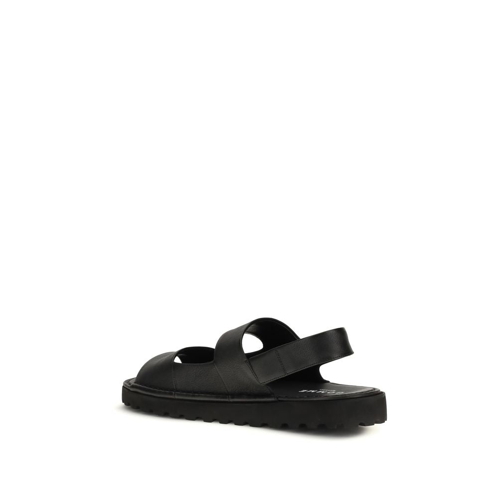Marsell Black Calf Leather Bos Taurus Flat Sandals 1728,72470364320,Black,EU39/US6,EU40/US7,EU42/US9,EU43/US10,EU44/US11,EU45/US12,Flat - Sandals - Shoes,Marsell,Men,New with tags,Sandals - Shoes,Shoes