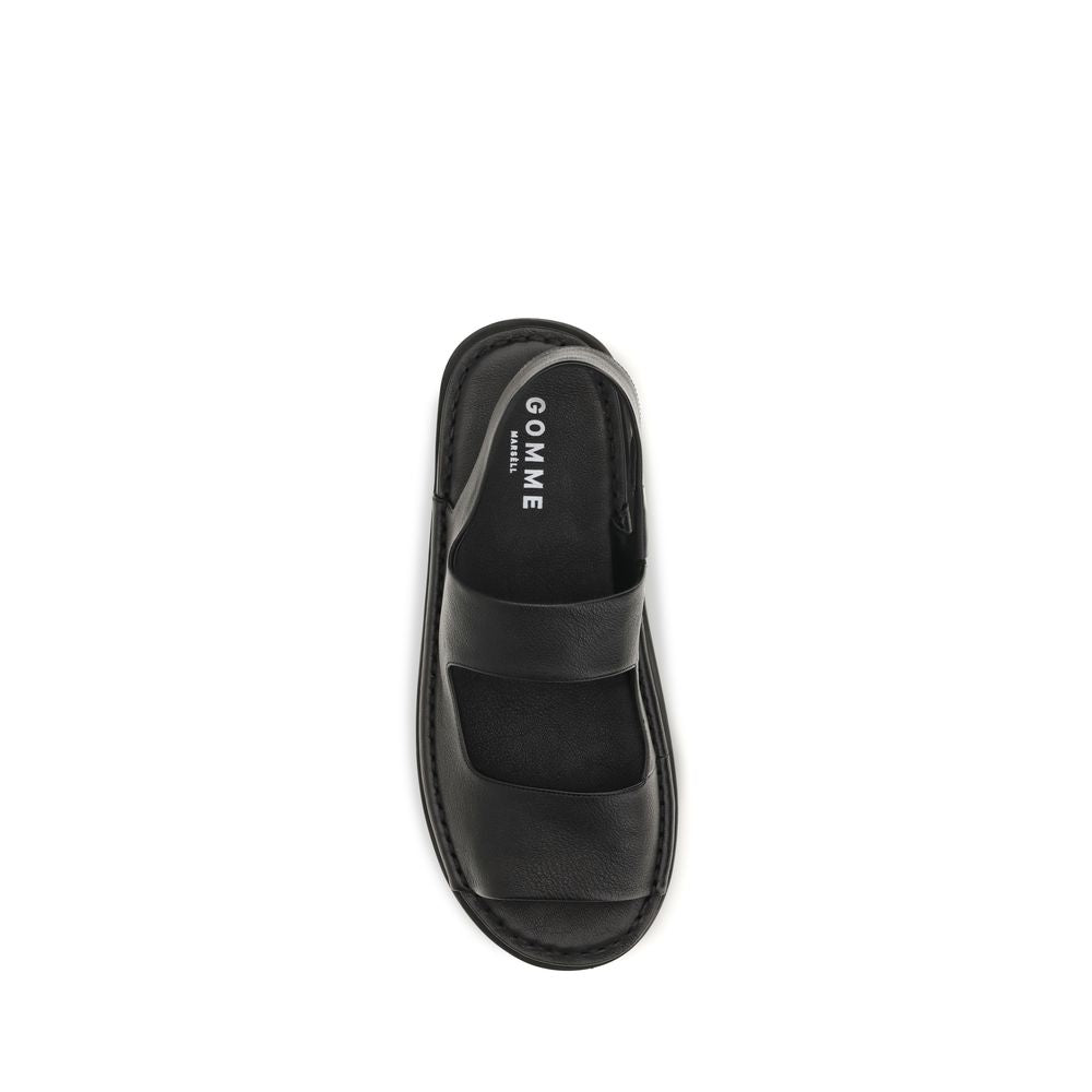 Marsell Black Calf Leather Bos Taurus Flat Sandals 1728,72470364320,Black,EU39/US6,EU40/US7,EU42/US9,EU43/US10,EU44/US11,EU45/US12,Flat - Sandals - Shoes,Marsell,Men,New with tags,Sandals - Shoes,Shoes