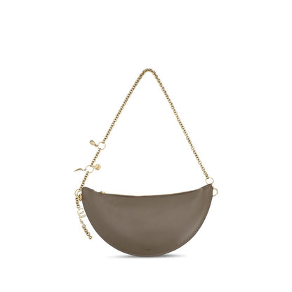 Chloé Gray Calf Leather Bos Taurus Shoulder Bag 1728,72470364320,Bags,Chloé,Gray,New with tags,Shoulder Bags - Bags,Women