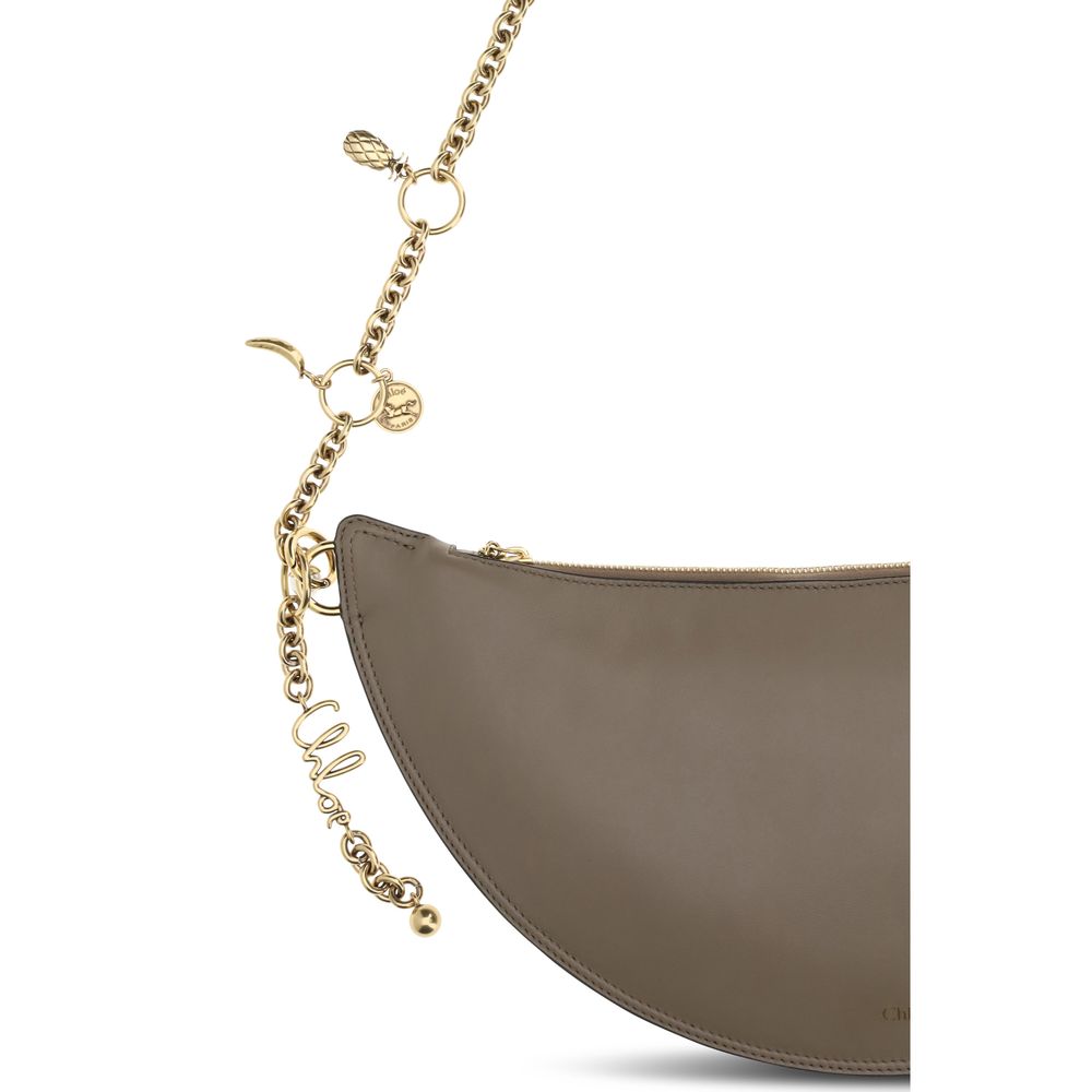 Chloé Gray Calf Leather Bos Taurus Shoulder Bag 1728,72470364320,Bags,Chloé,Gray,New with tags,Shoulder Bags - Bags,Women