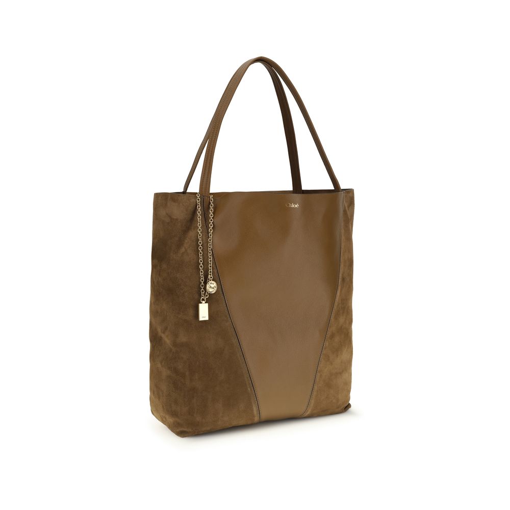 Chloé Brown Calf Leather Bos Taurus Shoulder Bag