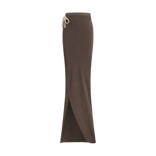Moncler x Rick Owens Brown Cotton Long Skirt1728,72470364320,Brown,Clothing,Long - Skirts - Clothing,M,Moncler x Rick Owens,New with tags,S,Skirts - Clothing,Women