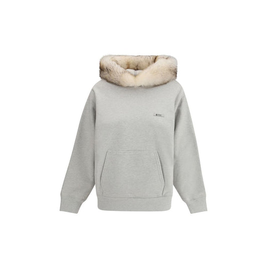 Prada Gray Cotton Sweatshirt 1728,72470364320,Clothing,Gray,New with tags,Prada,Sweaters - Clothing,Sweatshirts - Sweaters - Clothing,Women,XS