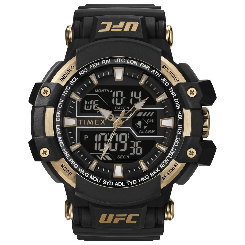 Timex Black Rubber Sport Watch