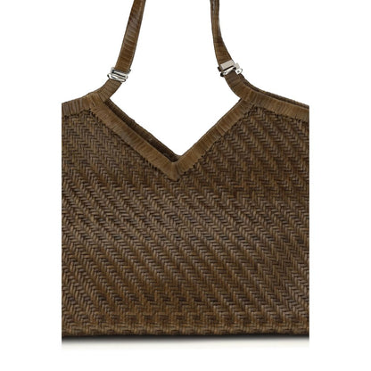 Benedetta Bruzziches Brown Buffalo Leather Handbag