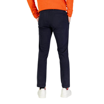 Borghese Blue Cotton Skinny Pants